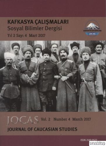 Kafkasya Çalışmarı Sosyal Bilimler Dergisi Yıl 2-Sayı-4 Mart 2017