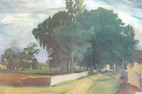 Manzara, Zeki Kocamemi ( 1901 - 1959 ) 35x50 cm. Zeki Kocamemi