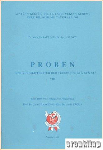 Proben. Der Volkslitteratur Der Türkischen Stamme VIII. Wilhelm Radlof