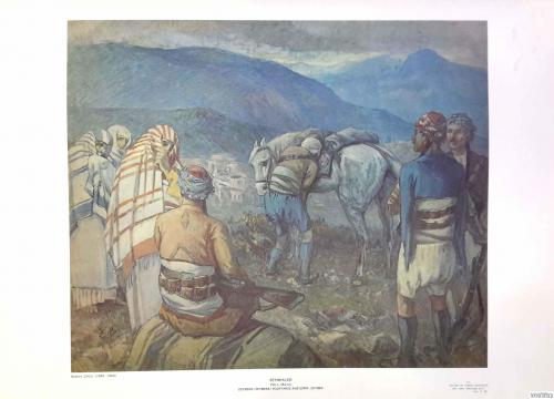 Zeybekler, İbrahim Çallı ( 1882 - 1960 ) 48x68 cm. İbrahim Çallı