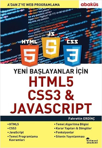 Yeni Başlayanlar İçin HTML5, CSS3 ve Javascript Fahrettin Erdinç