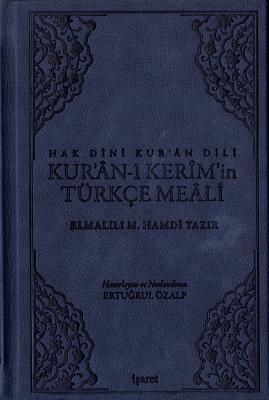 Hak Dini Kur'ân Dili Kur'ân'ı Kerim'in Türkçe Meali Orta Boy Elmalılı 