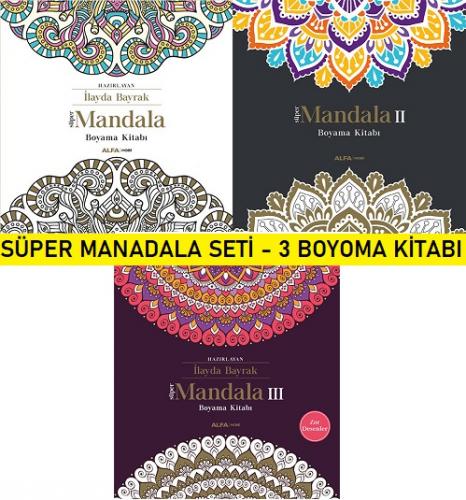 Süper Mandala Seti - 3 Boyama Kitabı