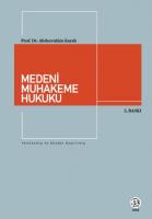 Medeni Muhakeme Hukuku Medeni Muhakeme Hukuku