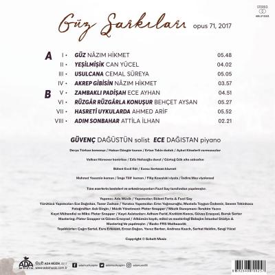 Fazıl Say - Güz Şarkıları Güvenç Dağüstün Ece Dağıstanlı LP
