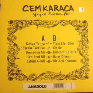 Cem Karaca - Yiyin Efendiler LP