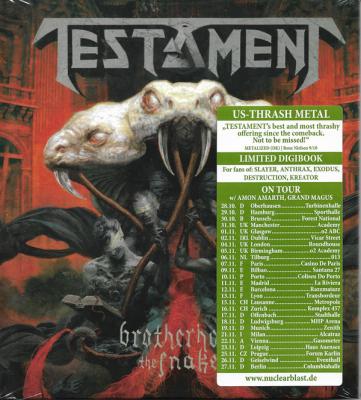 Testament ‎– Brotherhood Of The Snake CD