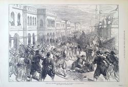 Street riot between Turkish Gendarmes and Christians at Constantinople