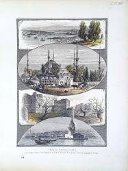 Views in Constantinople : Haliç, Sultanahmet Camii, Yedikule, Kız Kulesi'nin Görüntüleri, (İstanbul) 1875