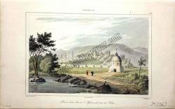 Kars : (Doğu Anadolu). 1838. Bains d'eau chauch d' Assamcali pris de Kars