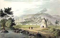 Kars : (Doğu Anadolu). 1838. Bains d'eau chauch
d' Assamcali pris de Kars