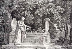 Femme turque au tombeau de son Mari