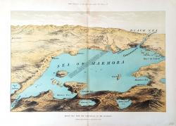 Sketch map from the Dardanelles to the Bosphorus [Çanakkale'den İstanbul Boğazı Haritası]