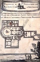 Plan de l'Eglise du Saint Sepulchre et du
Mont-Calvaire a Jerusalem Moderne