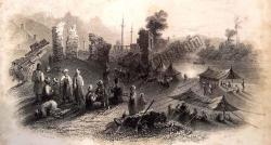 Hadgi or Mecca pilgrims encamped near Antioch
[Mekke yolundaki Hacıların Antakya'da
Konaklamaları]
