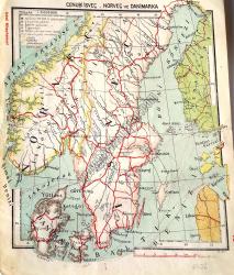 Cenubi İsveç, Norveç ve Danimarka Haritası