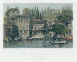 Bosphorus, Greek Priest's House, 1838, (İstanbul, Boğaziçi, Yalılar)