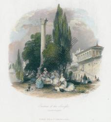 Constantinople, Gardens of the Seraglio, 1838,
(İstanbul, Topkapı Sarayı, Dış Avlusu)