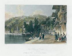 Constantinople, Village of Babec, 1838, (İstanbul, Boğaziçi, Bebek Koyu)