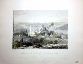 Mosque of Suleimanie from the Seraskier's Tower [ Beyazıt, Yangın Kulesi'nden Süleymaniye Camii ]