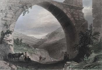 View through the Aqueduct of Baghtche Keui [Bahçeköy, Kemerburgaz]