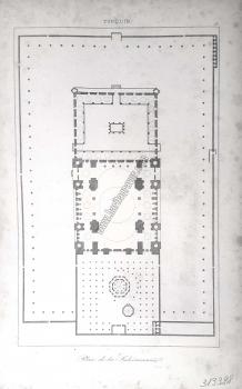 Süleymaniye Camii'nin Planı Joseph-Marie Jouannin