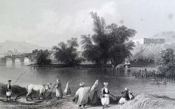 Scene & Khan on the Liettani. River, near Djob Djennein