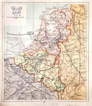 Belçika Haritası (Osmanlıca)