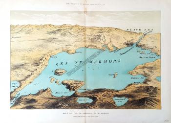 Sketch map from the Dardanelles to the Bosphorus [Çanakkale'den İstanb