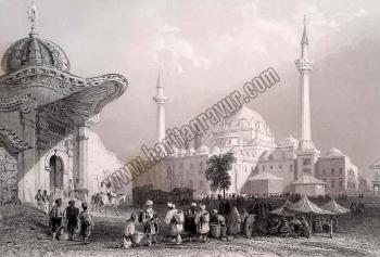 Mosque of Bajazet, with the Seraskier's Gate [Hariye Nezareti ve Beyazıt Camii]