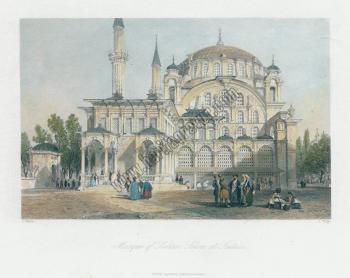 Constantinople, Mosque of Sultan Selim at Scutari, 1838, (İstanbul, Üs