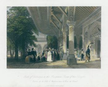 Gate of Entrance to the Reception Room of the Seraglio, 1838, (İstanbu