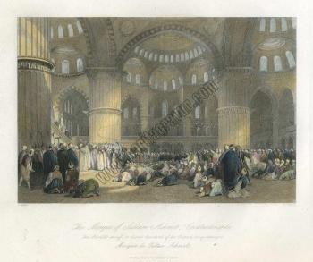 Istanbul, Mosque of Sultan Achmed, 1838, (İstanbul, Sultanahmet Camii'