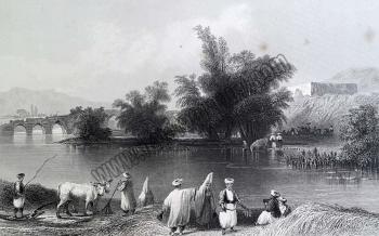 Scene & Khan on the Liettani. River, near Djob Djennein