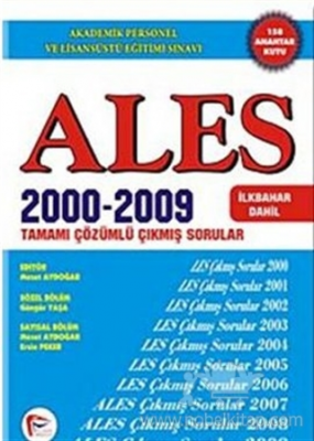 ALES 2000 - 2009 Tamamı Çözümlü Çıkmış Sorular Mesut Aydoğar