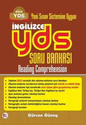 İngilizce YDS Soru Bankası Reading Comprehension %50 indirimli Gürcan 