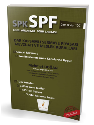 Pelikan SPK - SPF Dar Kapsamlı Sermaye Piyasası Mevzuatı ve Meslek Kur