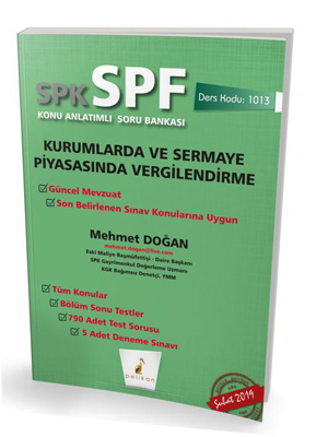 SPK - SPF Kurumlarda ve Sermaye Piyasasında Vergilendirme Konu Anlatım