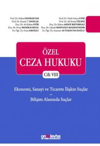 Özel Ceza Hukuku Cilt VIII