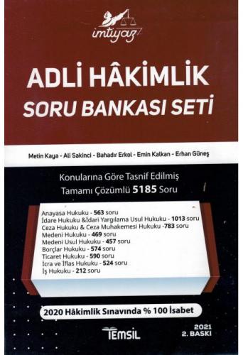 İmtiyaz Adli Hakimlik Soru Bankası Seti