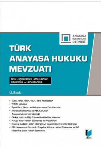 Türk Anayasa Hukuk Mevzuatı