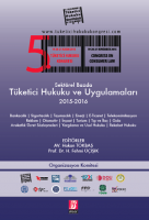 5. Tüketici Hukuku Kongresi - Sektörel Bazda Tüketici Hukuku ve Uygulamaları 2015 - 2016
