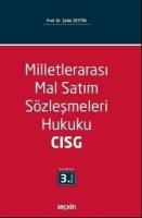 Milletlerarası Mal Satım Sözleşmeleri Hukuku - CISG - Incoterms