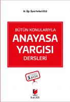 Anayasa Yargısı Dersleri