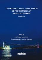 XV. Dünya Usul Hukukçuları Kongresi