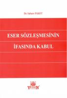 Eser Sözleşmesinin İfasında Kabul