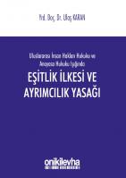 Eşitlik İlkesi ve Ayrımcılık Yasağı