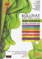 Külliyat - İdari Hakimlik Soru Bankası