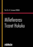 Milletlerarası Ticaret Hukuku