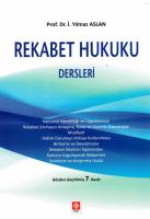 Rekabet Hukuku Dersleri